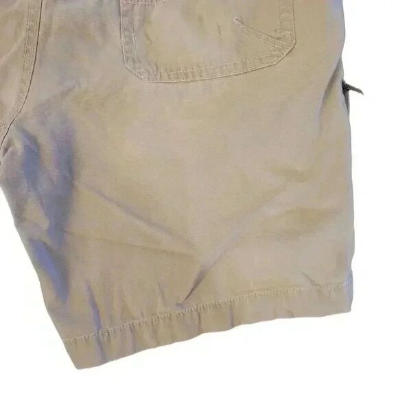 GH Bass Men's Ivory Cotton Zip Close Pockets Flat Front Shorts - Picture 9 of 12